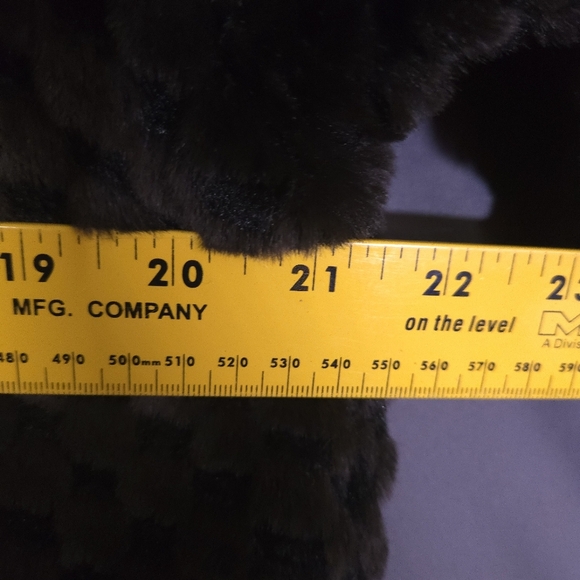 Not Fur Real by Duffel Faux Fur Coat Brown Size Small Vegan Oversized - Picture 5 of 10